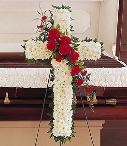 Large Cross with Carnations $ 250